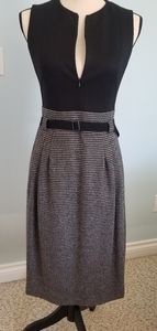 Akris Punto wool dress with belt.